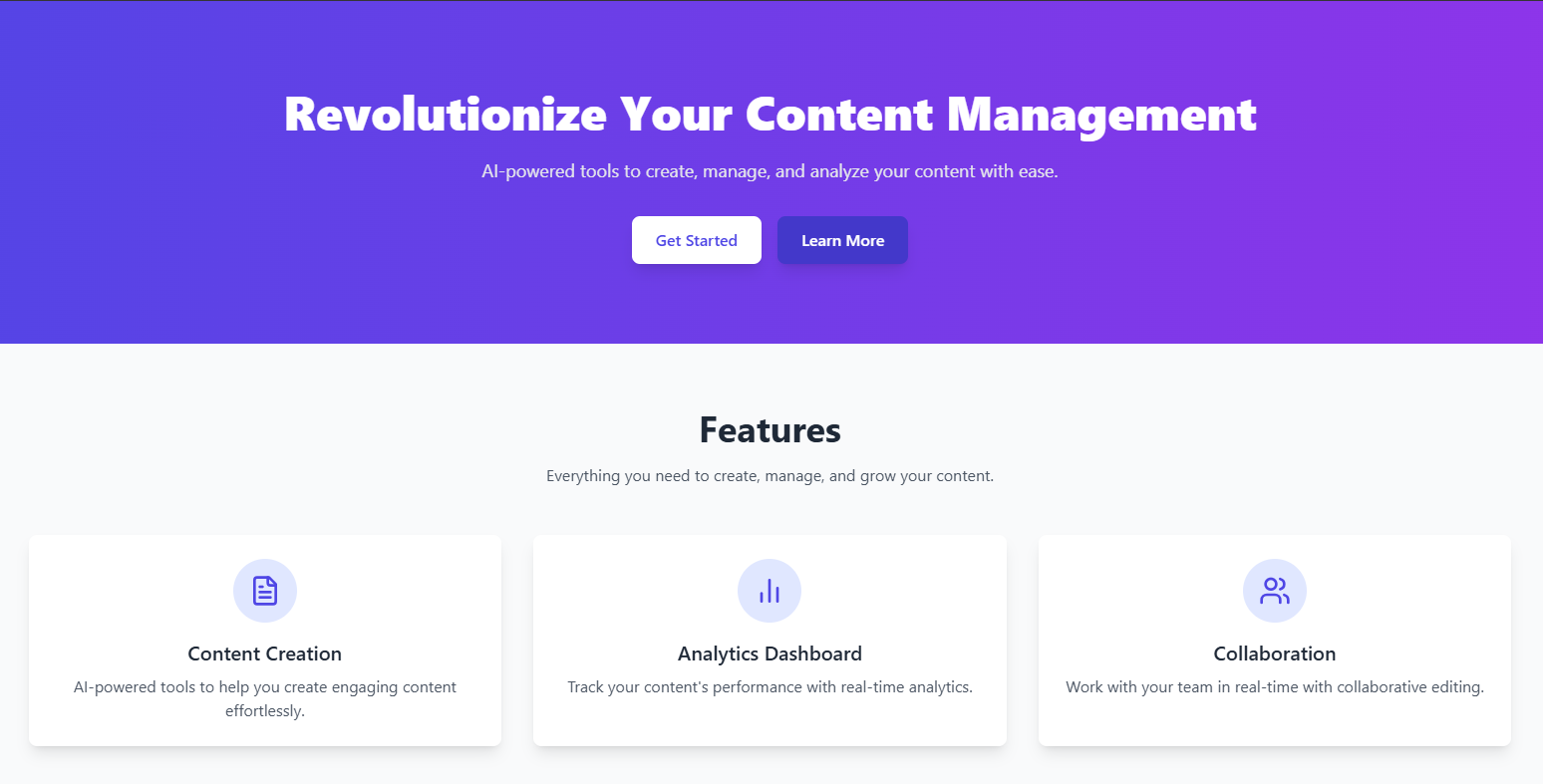 AI-Powered Content Management Platform
